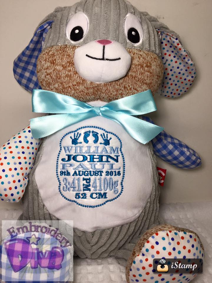personalised easter bunny teddy