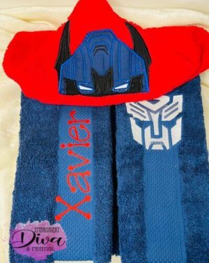Transformers Personalised Hooded Towel