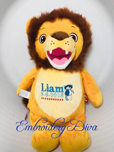 personalised lion teddy