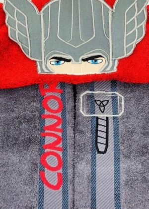 3D Thor Personalised Hooded Towel