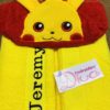 Pokemon Personalised Hooded Towel