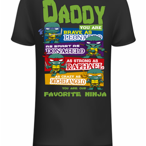 Ninja Turtle Daddy Tee | Embroidery Diva | NSW | Afterpay