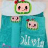 Cocomelon Personalised Hooded Towel