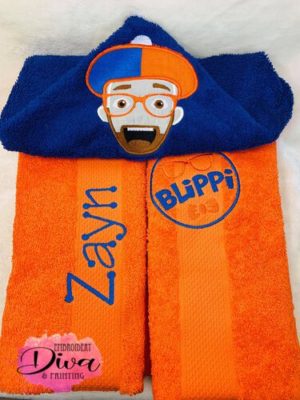 Blippi Personalised Hooded Towel