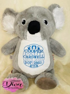 Koala Personalised Embroidered Teddy