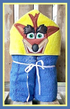 Crash Bandicot Hooded Towel
