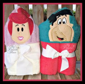 Flintstones Personalised Hooded Towel