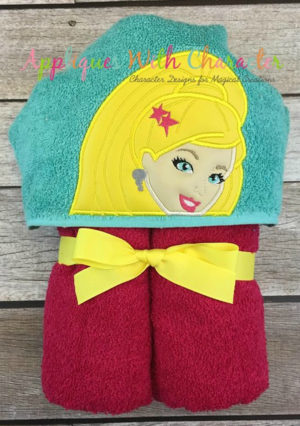 Barbie Personalised Hooded Towel